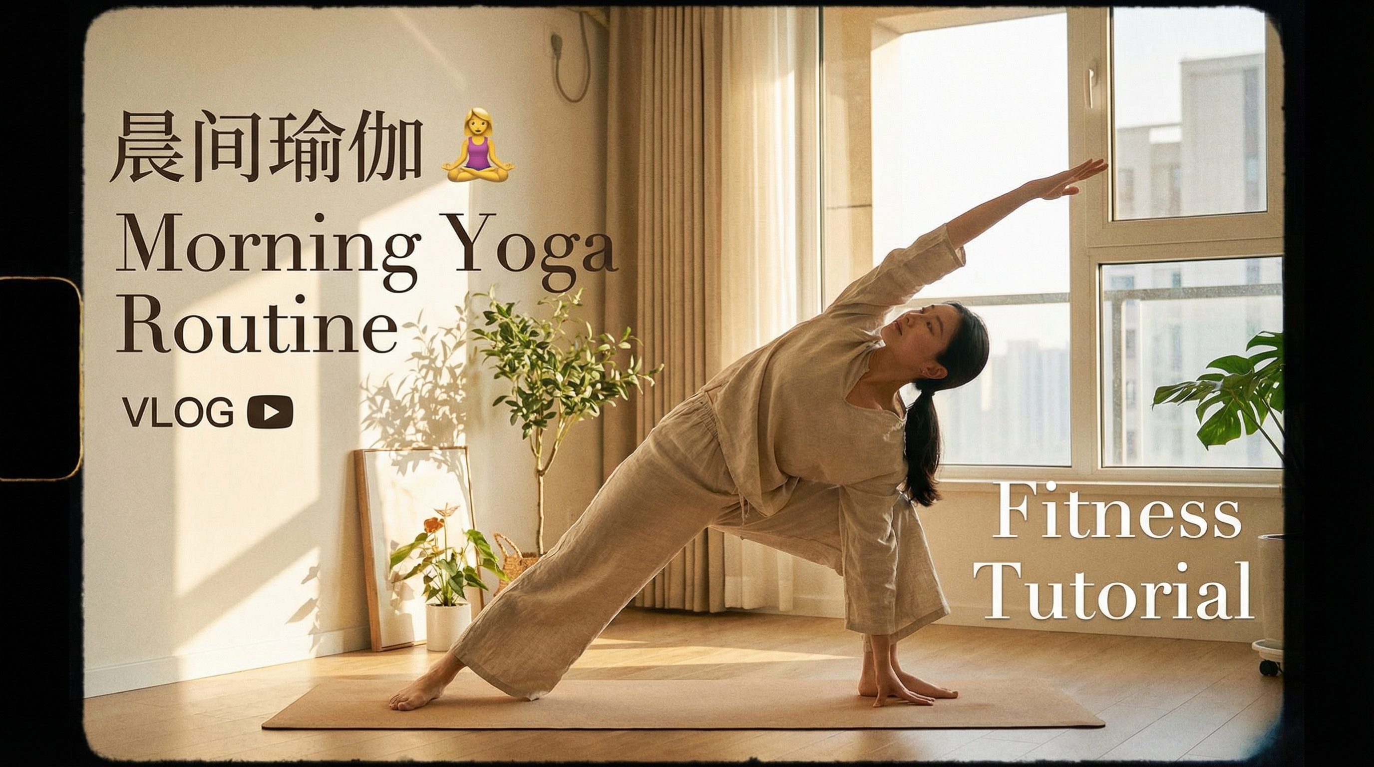 糖心vlog 糖心vlog健身视频｜晨间瑜伽视频教程，30天打造好身材